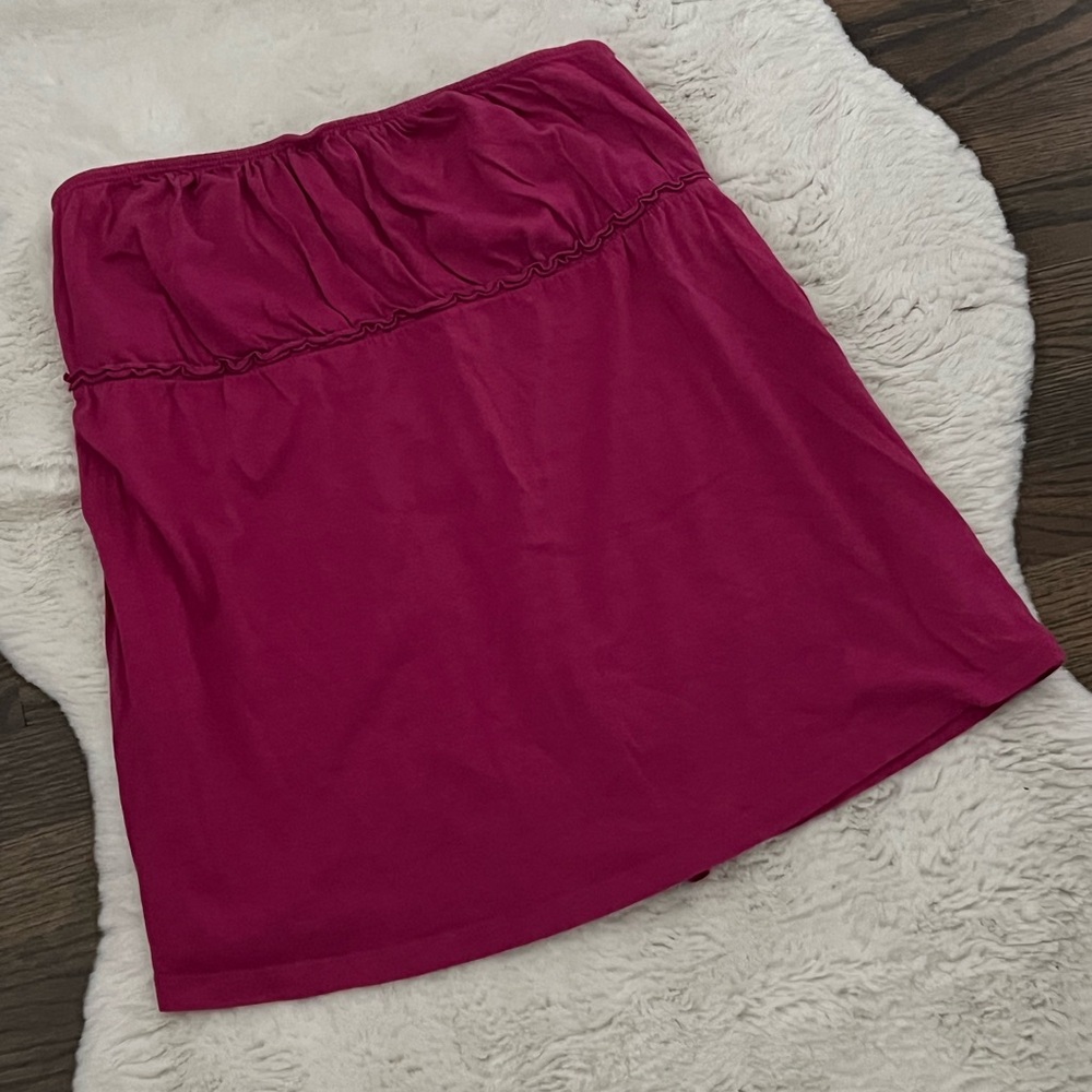 Old Navy Fuchsia Strapless Baby Doll Top, size small